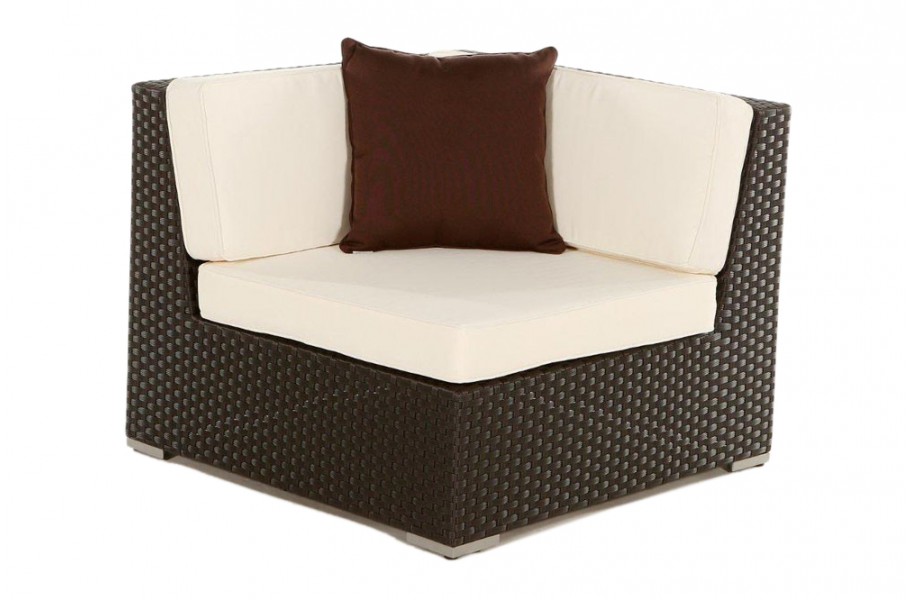 Zierkissen Braun für Rattan Gartenmöbel Lounge Sitzgruppe