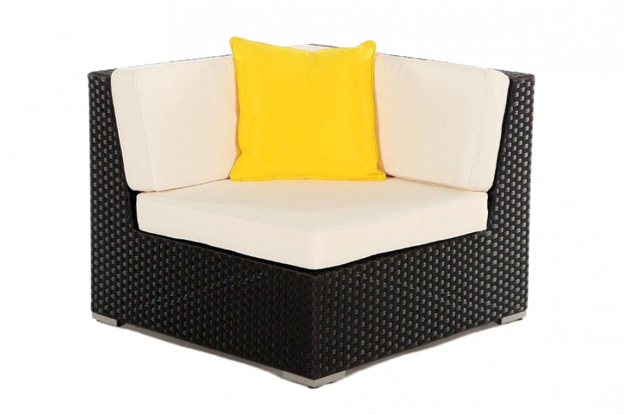 Zierkissen Gelb für Rattan Gartenmöbel Lounge Sitzgruppe