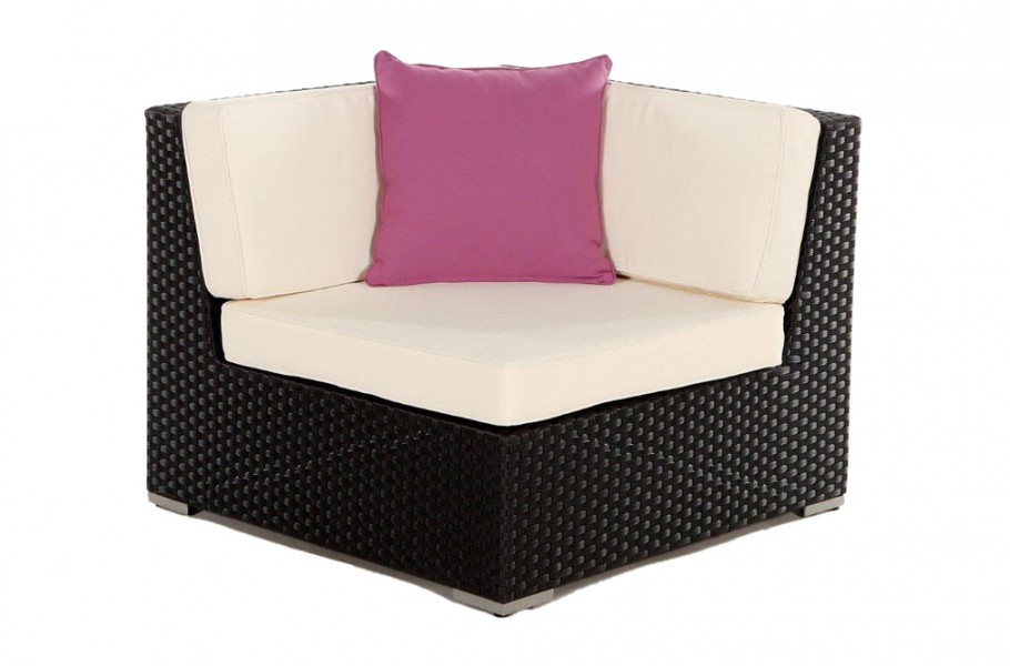 Zierkissen Lila für Rattan Gartenmöbel Lounge Sitzgruppe