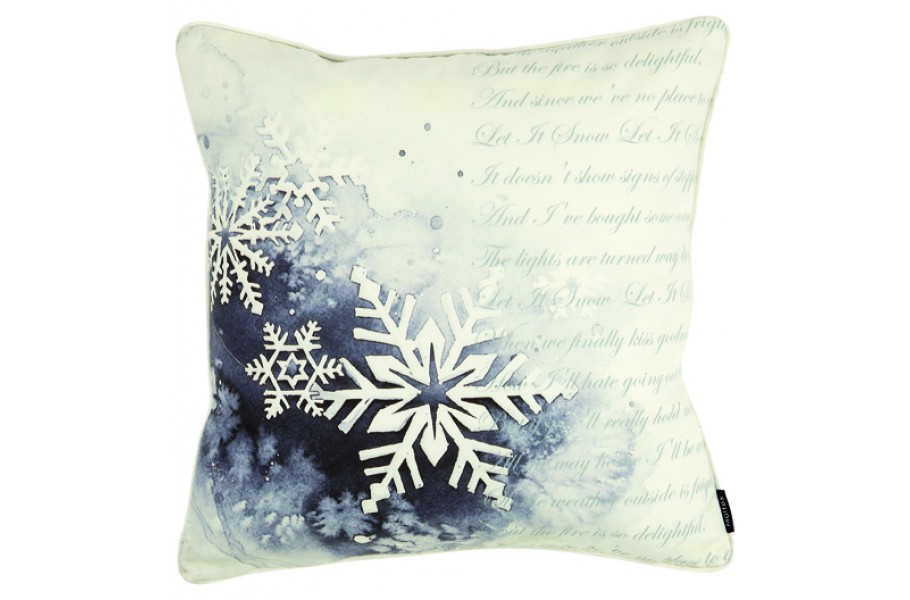 Zierkissen Special: Snowflake 45 x 45 cm