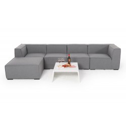 Eline Allwetter Outdoor Lounge grau