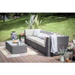 Bellaria Rattan Gartenmöbel Lounge Braun