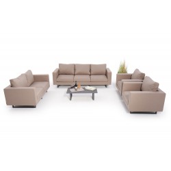 Outdoor Lounge Mandala wetterfest sandbraun