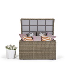 Rattan Gartenmöbel Pillowbox Broadway Natural Round