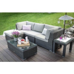 Laguna Rattan Gartenmöbel Lounge Braun