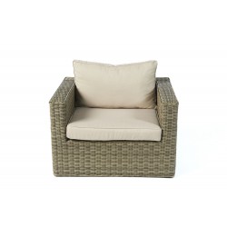 Rattan Gartenmöbel Broadway Chefsessel natural round