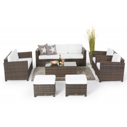 Westham Deluxe Rattan Gartenmöbel braun
