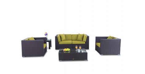 Bilbao Rattan Gartenmöbel, Überzug lime