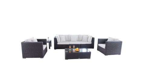 Rattan Gartenmöbel: Überzugset für Birmingham 3er Lounge Special