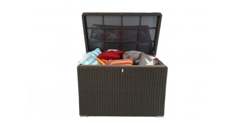 Rattan Gartenmöbel Birmingham Kissenbox Braun