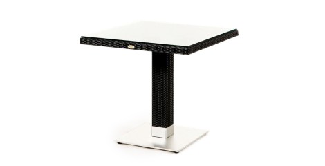 Rattan Gartenlounge Pandora Tisch Schwarz