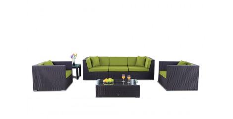 Gartenmöbel Cabana Lounge Überzug Set Grün