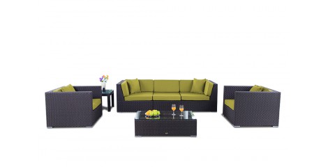 Gartenmöbel Cabana Lounge Überzug Set lime