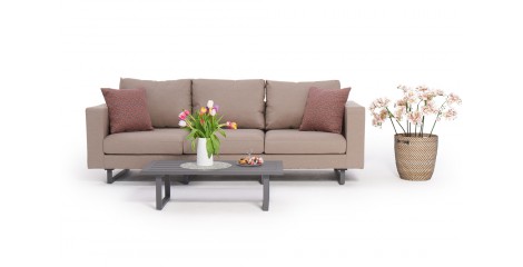 gartenmoebel sofa 3-sitzer capri sandbraun