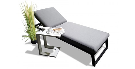 Liegestuhl Brooks wetterfest-grau