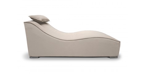 liegestuhl geschwungen mit kopfkissen