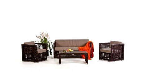 Morena Lounge: Rattan Gartenmöbel braun