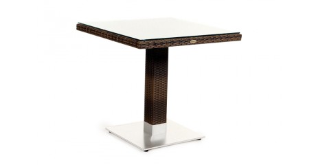 Rattan Gartenlounge Pandora Tisch Mix Braun