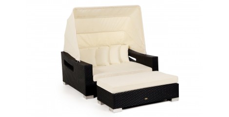 Rattan Gartenmöbel Sonnenliege Lounge Beach Chair