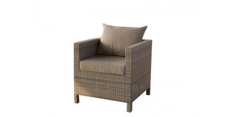 Rattan Gartenmöbel Pandora Sandstorm Sessel mit Armlehne