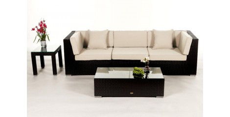 Bellaria Rattan Gartenmöbel: Überzugsset Beige