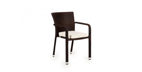 Rattan Möbel: Stühle für Tischset Miami mixed braun