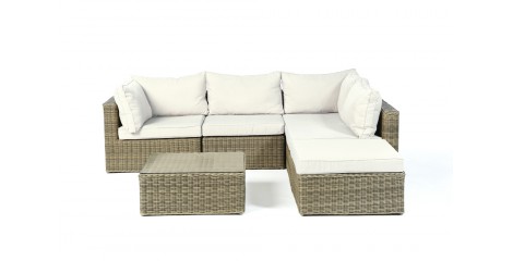 Broadway Rattan Gartenmöbel, Überzug Beige