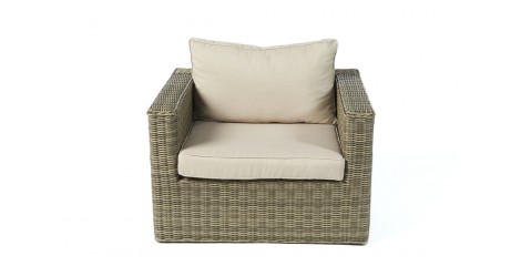 Rattan Gartenmöbel: Broadway Chefsessel Mix Brown