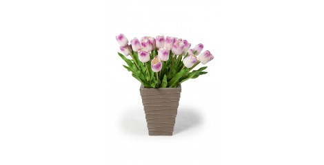 Tulpenstrauss lila Kunstblumen duftend