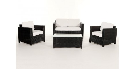 Rattan Gartenmöbel: Überzugsset Beige für Luxury Lounge