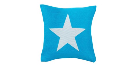 Zierkissen Special: Big Star Aqua 50 x 50 cm