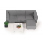 adriane outdoorlounge allwetter 3er lounge grau