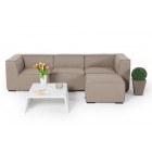 adriane outdoorlounge allwetter lounge sandbraun