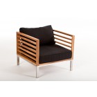 Holz Gartenmöbel Lounge Sessel aus Akazienholz Rio