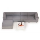 Allwetter Gartenlounge Eline grau