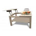 Allwetter Lounge Klapptisch sandbraun