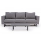 allwetter sofa lounge 3er capri sunbrella fabric