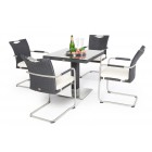 balkontisch 80 manfred schwarz 4 stühle