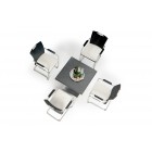 balkontisch 80 manfred set schwarz von oben