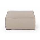 bormeo allwetter gartenlounge fusshocker sandbraun