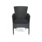 Californai Rattan Stuhl Überzug Schwarz