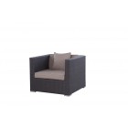 Cabana Rattan Lounge Braun Chefsessel