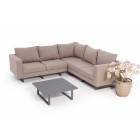 garten lounge melody sandbraun ecklounge