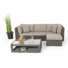 gartenlounge alicia braun polster sandbraun