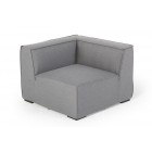 Gartenlounge Emma Ecklounge grau