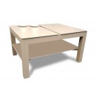 Gartenlounge Klapptisch sandbraun