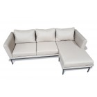 Gartenmöbel Brooks 3-sitzer mit fussteil sandbraun