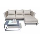 Gartenmöbel Brooks 3er Sofa sandbraun