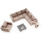 gartenmoebel wetterfest lounge melody deluxe sandbraun