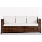 Luxury Deluxe 3er Lounge Sofa Braun